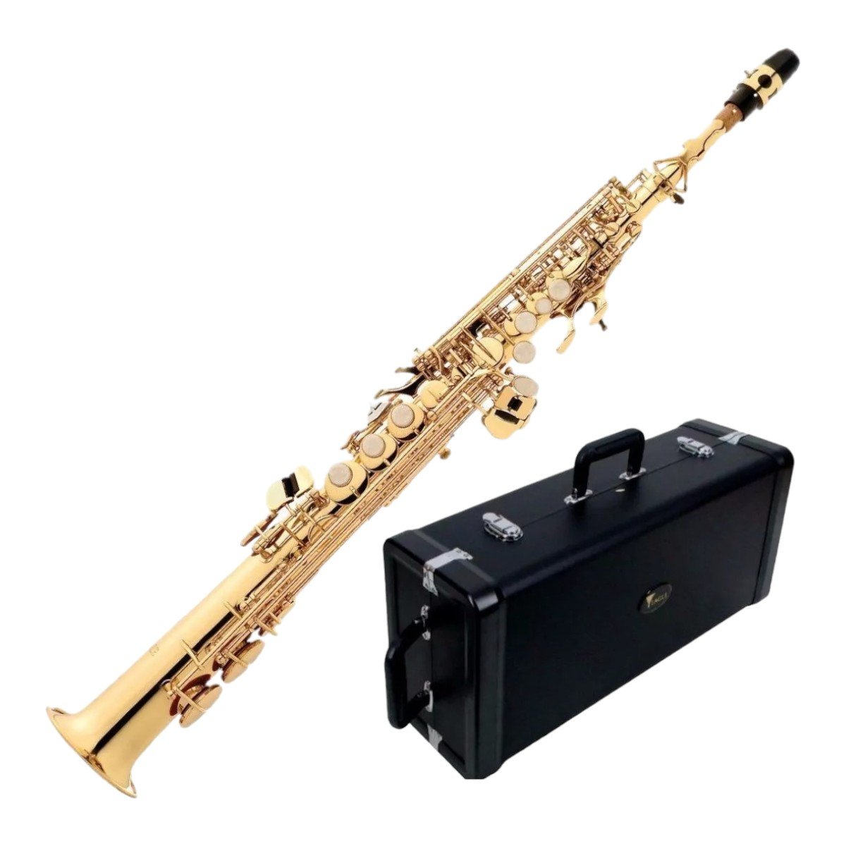 Saxofone Eagle Soprano Sp 502 Laqueado